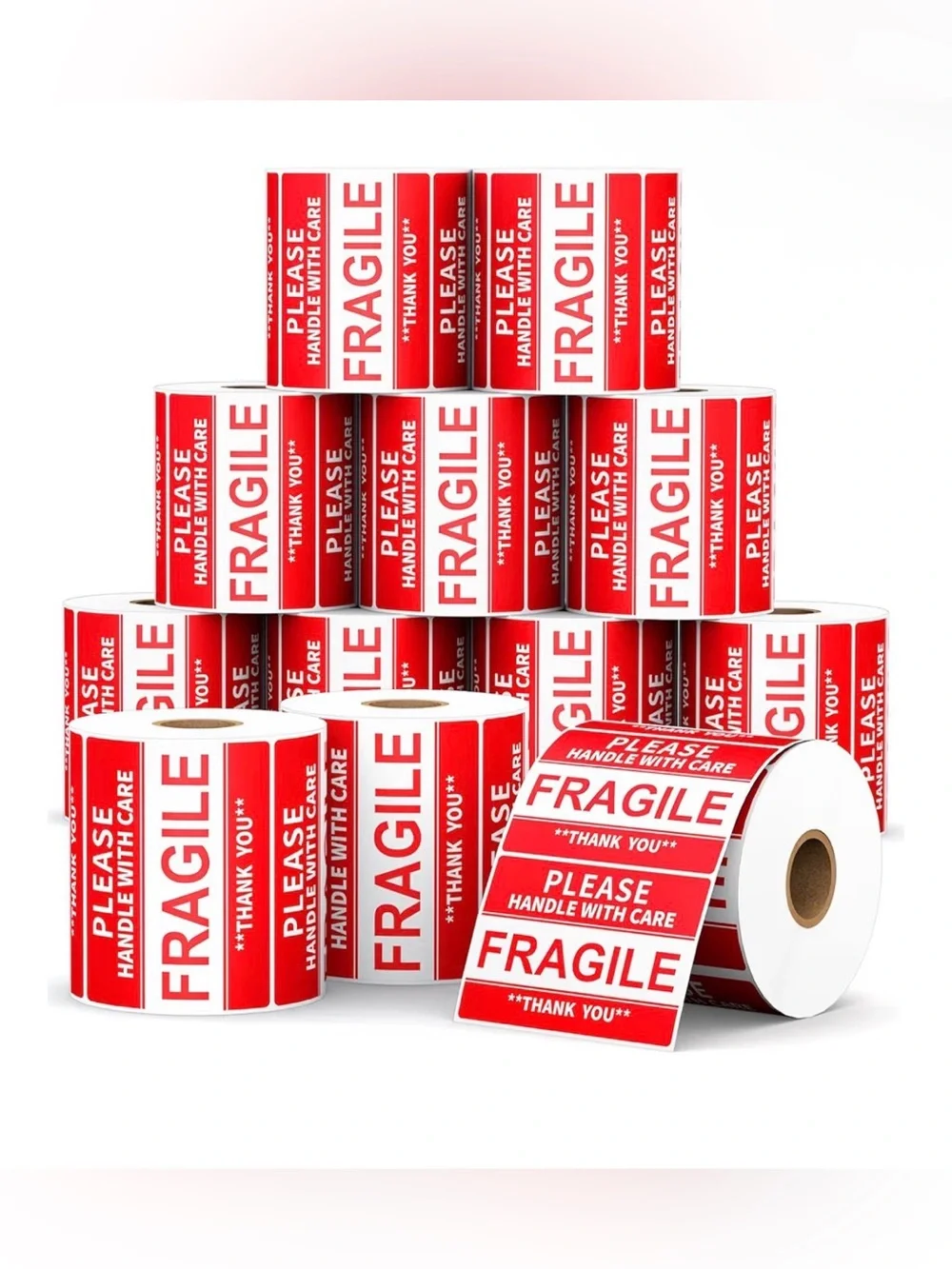 Fragile 1 roll 500 Handle With Care Stickers